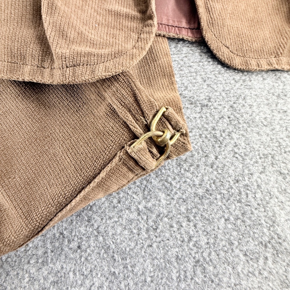 Vintage Jack Winter Corduroy Two Piece Vest and Wide Leg Pants Set Camel Brown - Picture 3 of 9